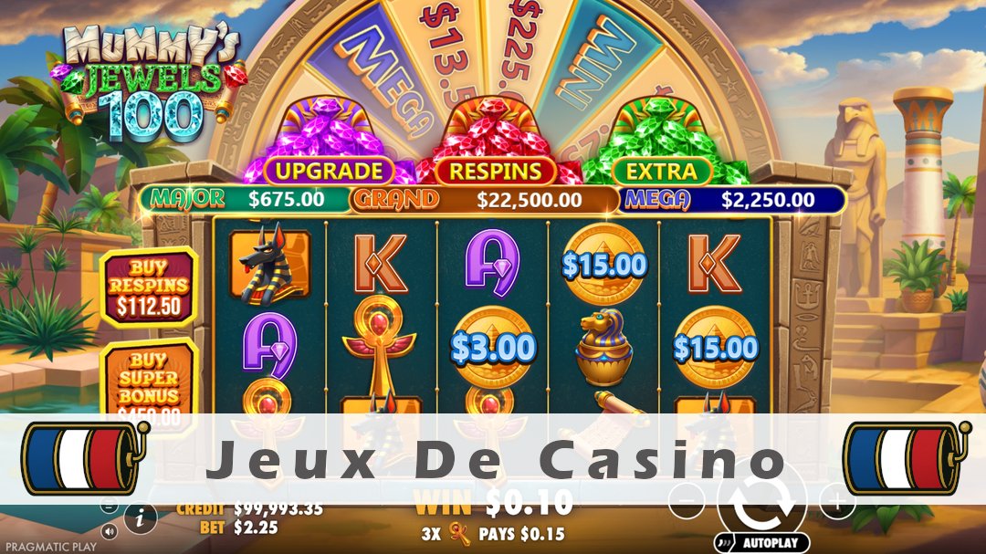 Démo de la machine à sous Mummys Jewels 100