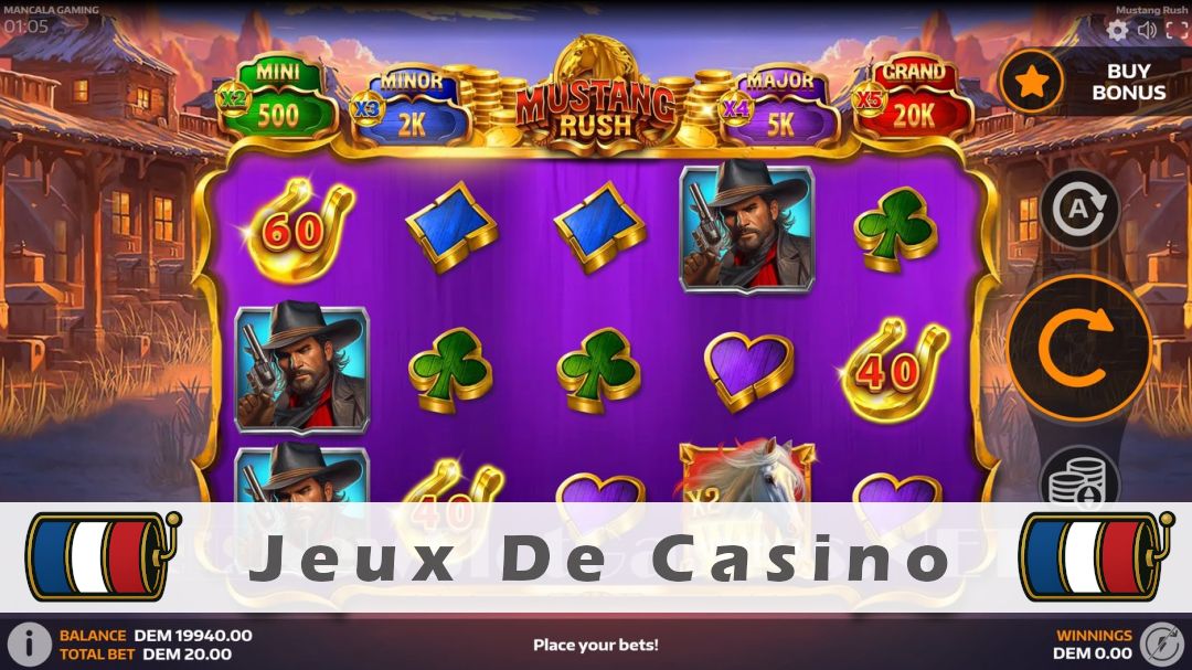 Démo de la machine à sous Mustang Rush