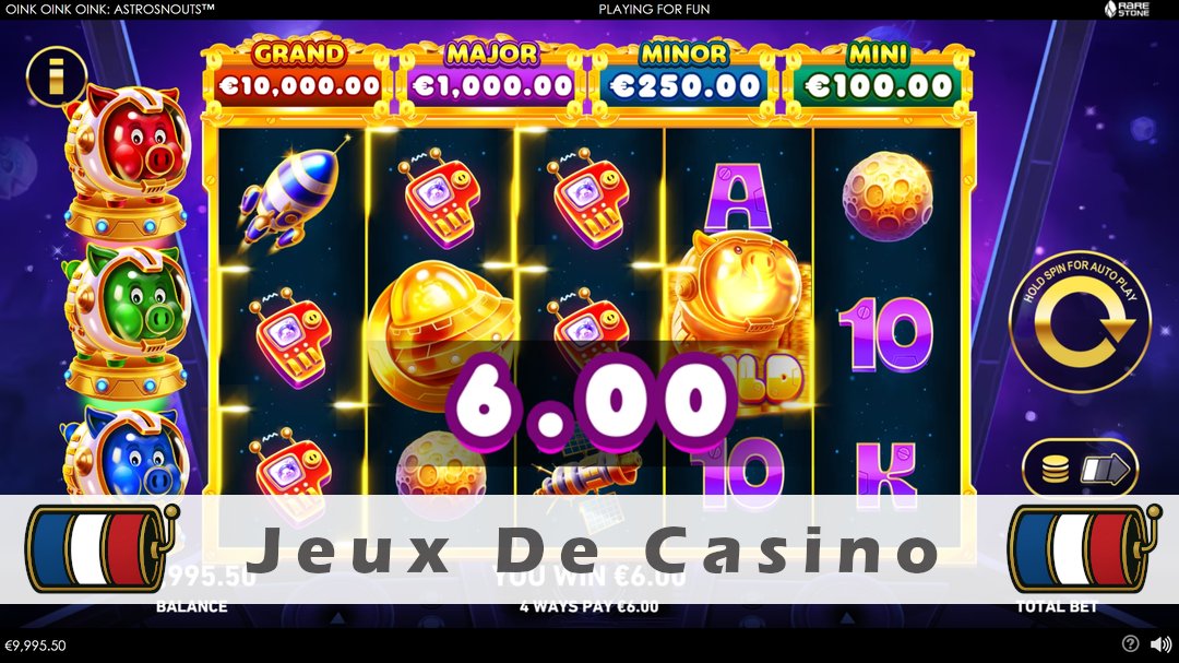 Démo de la machine à sous Oink Oink Oink AstroSnouts