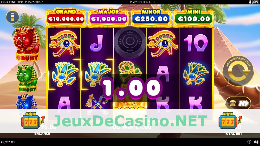 Démo de la machine à sous Oink Oink Oink Pharaohs