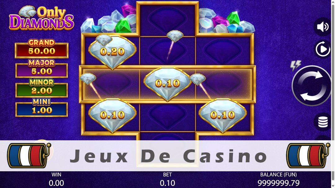 Démo de la machine à sous Only Diamonds