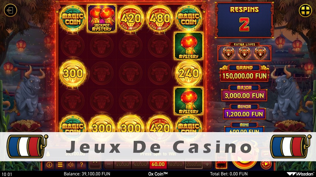 Démo de la machine à sous Ox Coin
