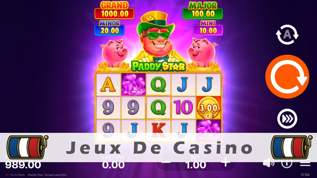 Démo de la machine à sous Paddy Star Smash and Win