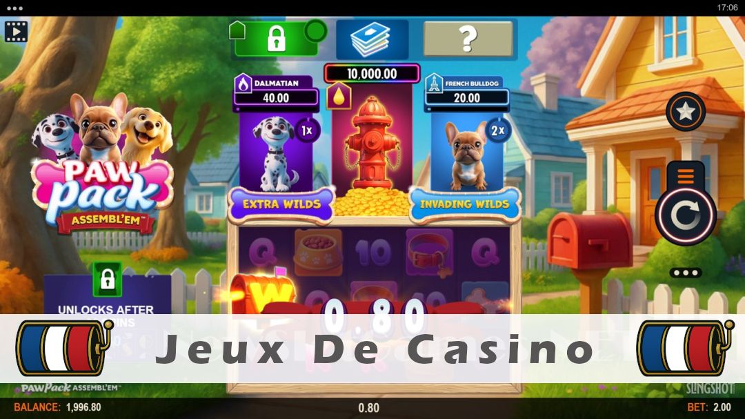 Démo de la machine à sous Paw Pack Assemblem