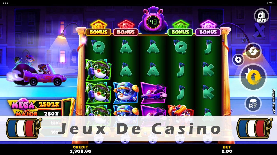 Démo de la machine à sous Penguin Heist