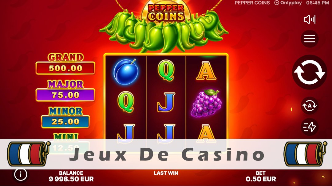Démo de la machine à sous Pepper Coins