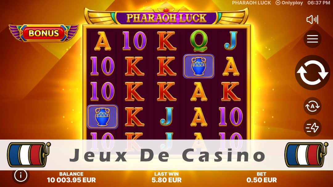 Démo de la machine à sous Pharaoh Luck