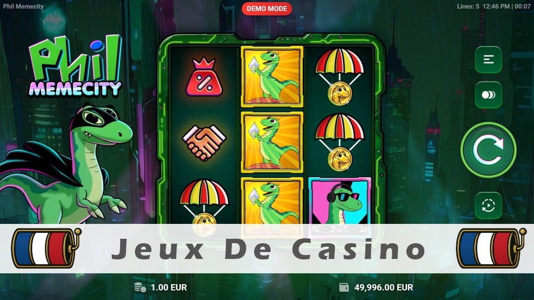 Démo de la machine à sous Phil Memecity