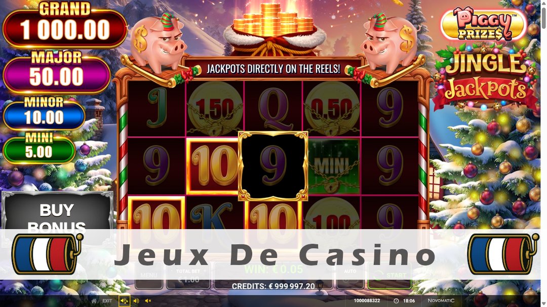 Démo de la machine à sous Piggy Prizes Jingle Jackpots