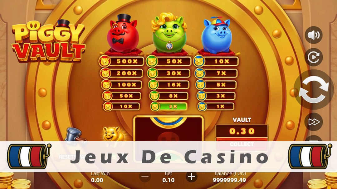 Démo de la machine à sous Piggy Vault