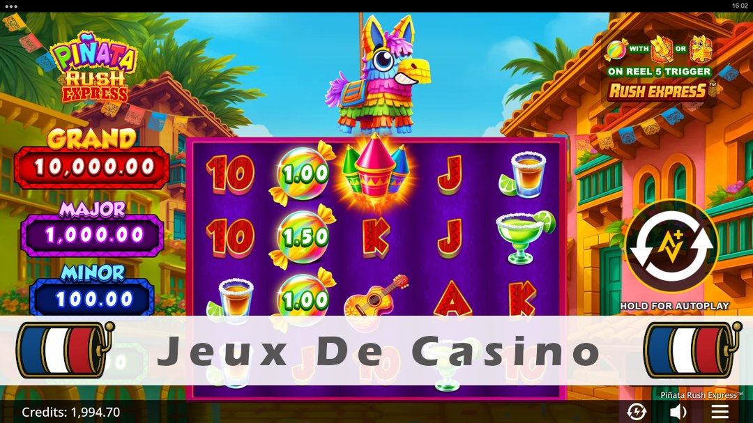 Démo de la machine à sous Pinata Rush Express