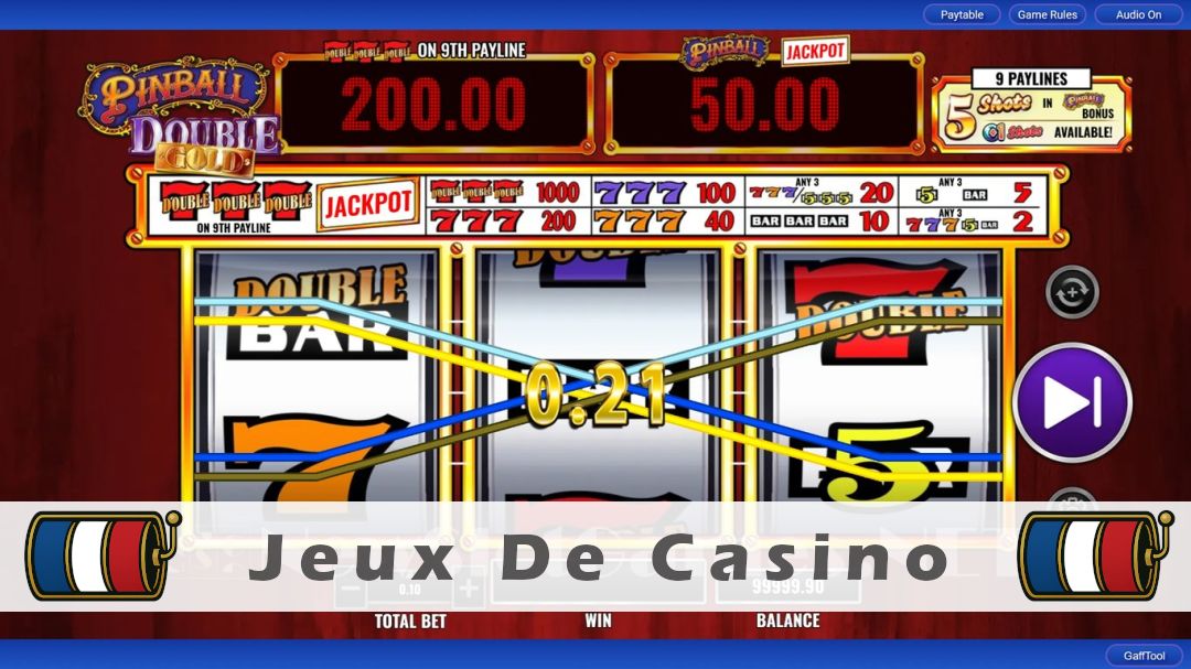 Démo de la machine à sous Pinball Double Gold
