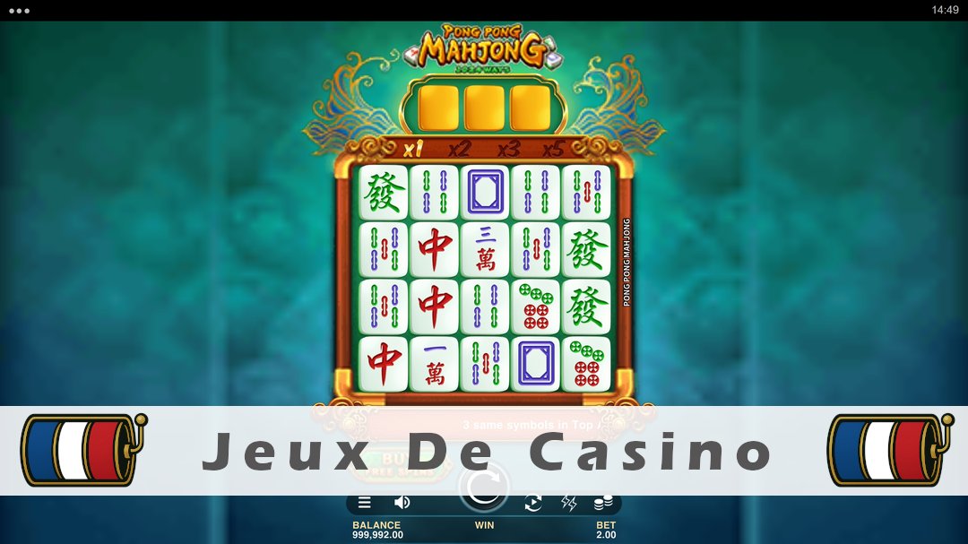 Démo de la machine à sous Pong Pong Mahjong 2
