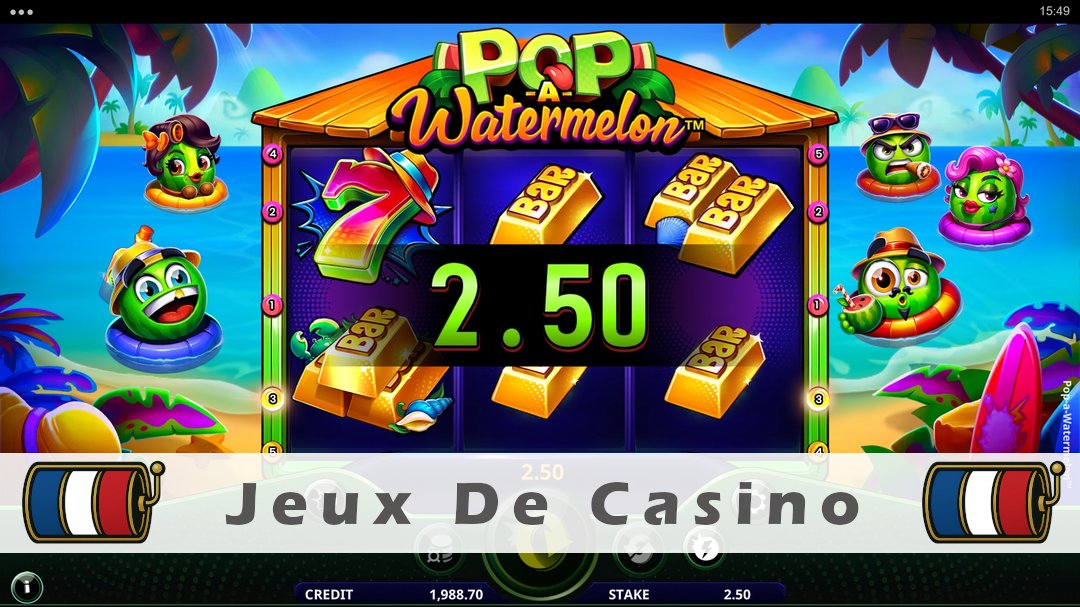 Démo de la machine à sous Pop-a-Watermelon
