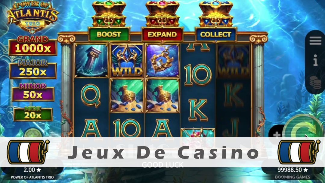 Démo de la machine à sous Power of Atlantis Trio