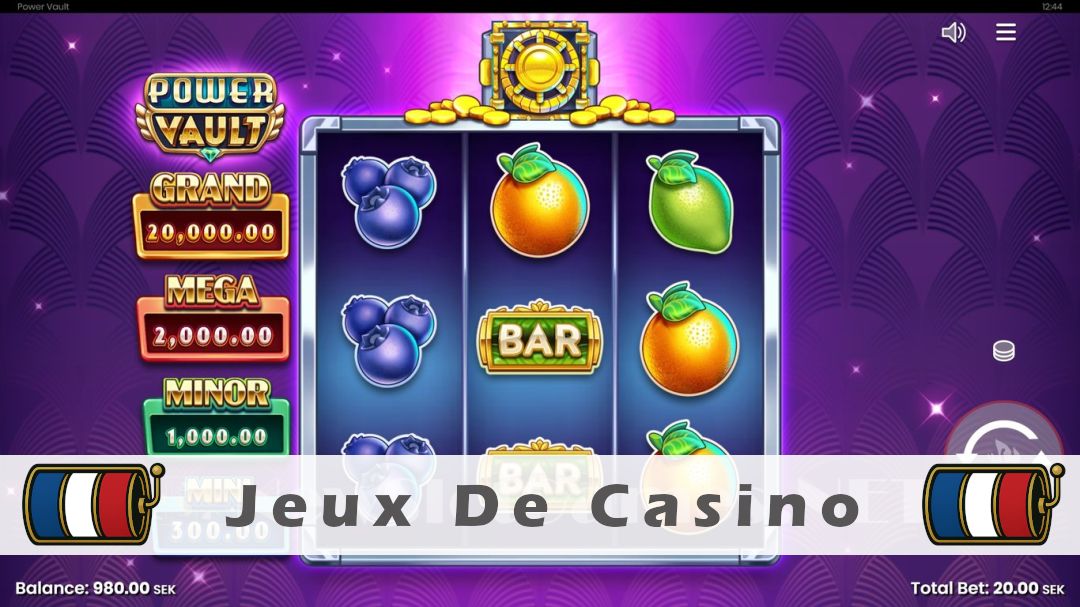 Démo de la machine à sous Power Vault