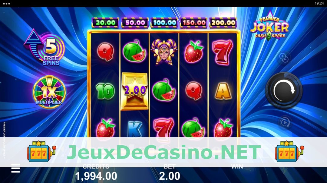 Démo de la machine à sous Premier Joker Cash Spree