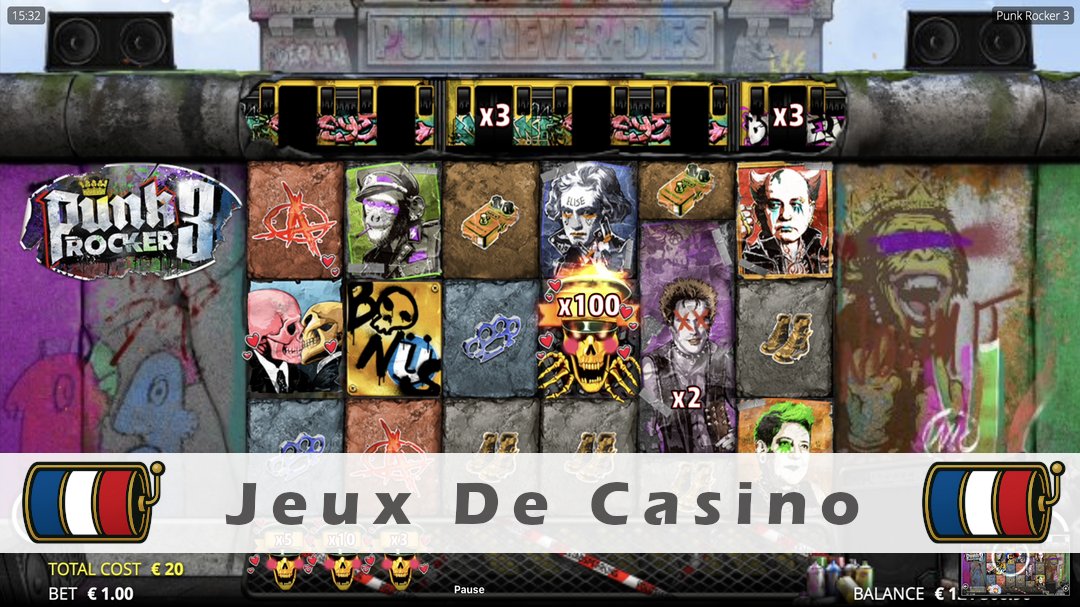 Démo de la machine à sous Punk Rocker 3