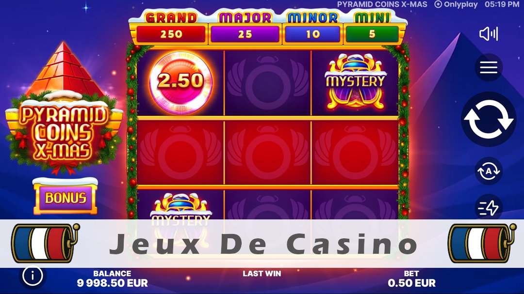 Démo de la machine à sous Pyramid Coins X-Mas