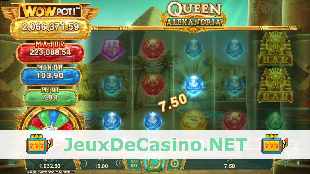 Démo de la machine à sous Queen of Alexandria: WowPot