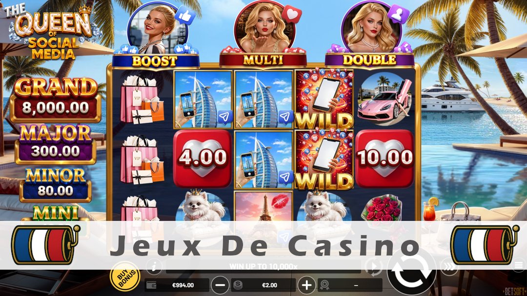 Démo de la machine à sous The Queen of Social Media