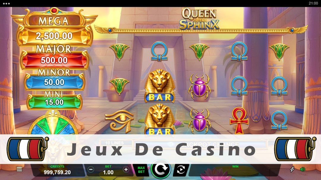 Démo de la machine à sous Queen of the Sphinx