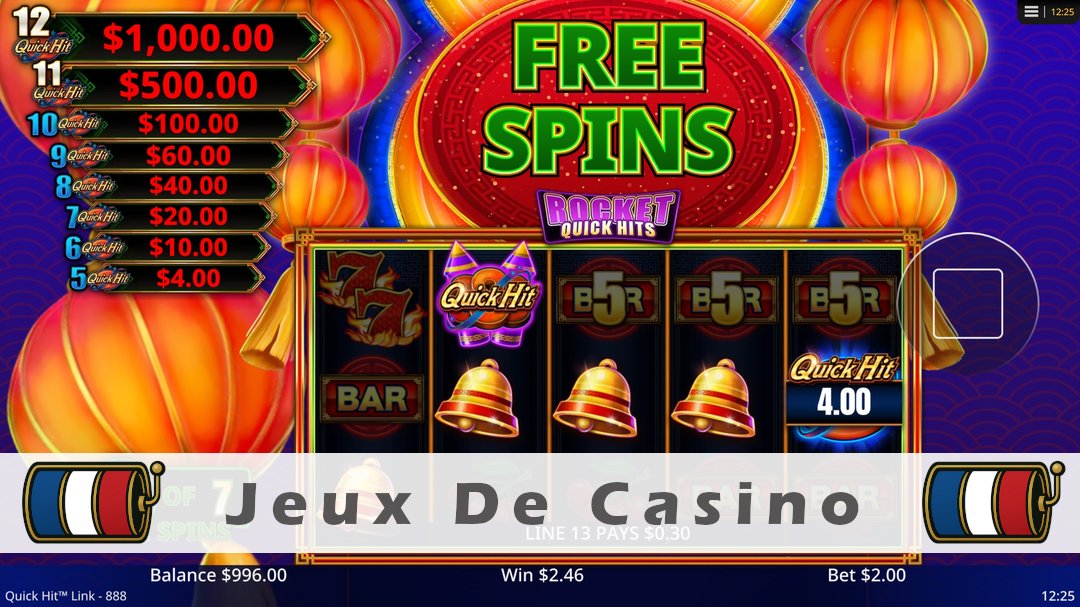 Démo de la machine à sous Quick Hit Link 888 - Red