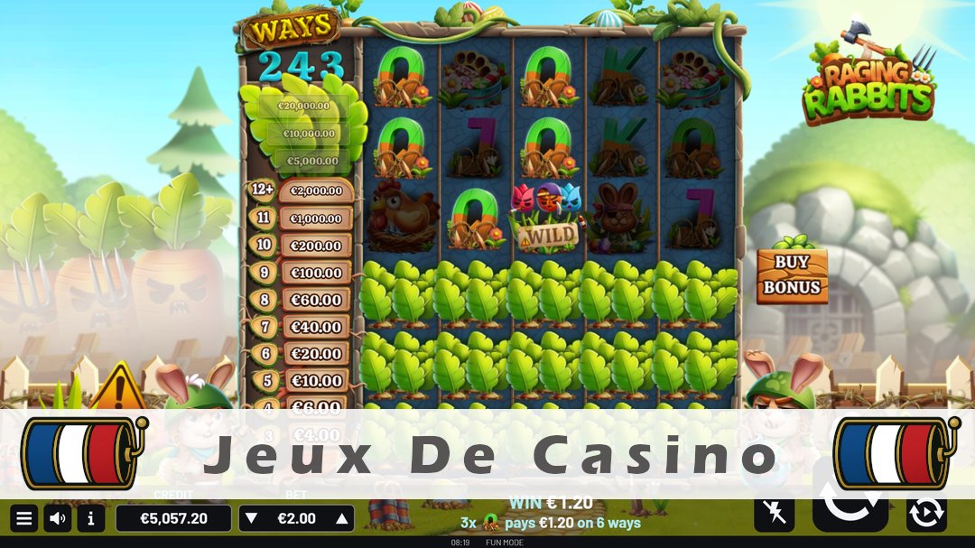Démo de la machine à sous Raging Rabbits