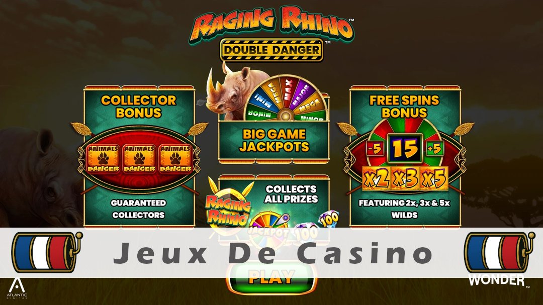 Démo de la machine à sous Raging Rhino Double Danger