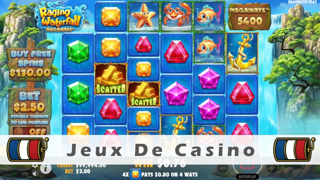 Démo de la machine à sous Raging Waterfall Megaways
