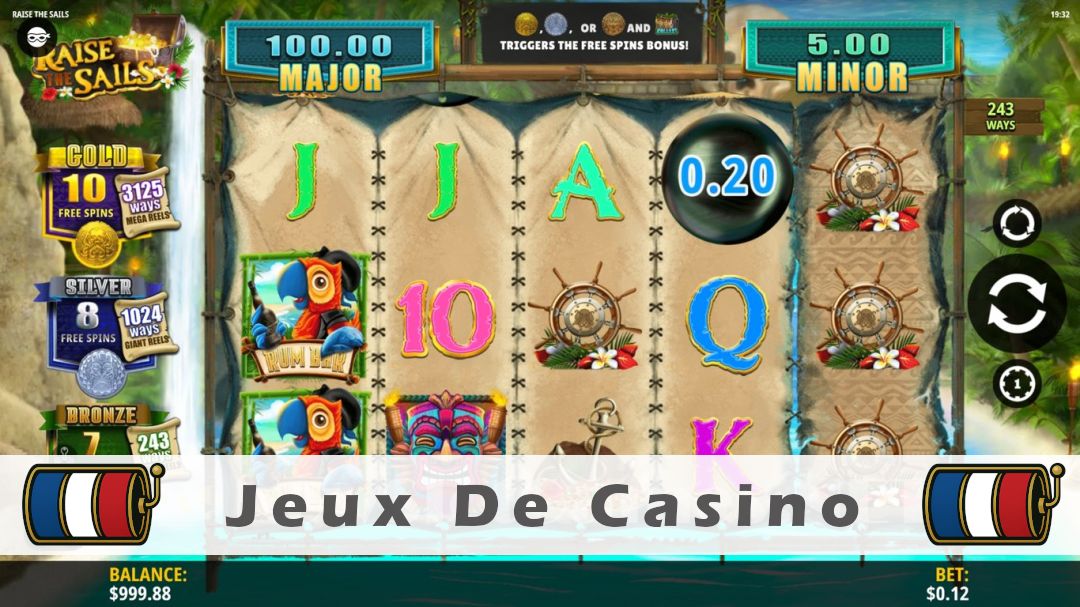 Démo de la machine à sous Raise the Sails