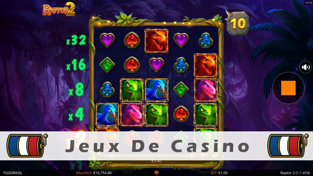 Démo de la machine à sous Raptor 2