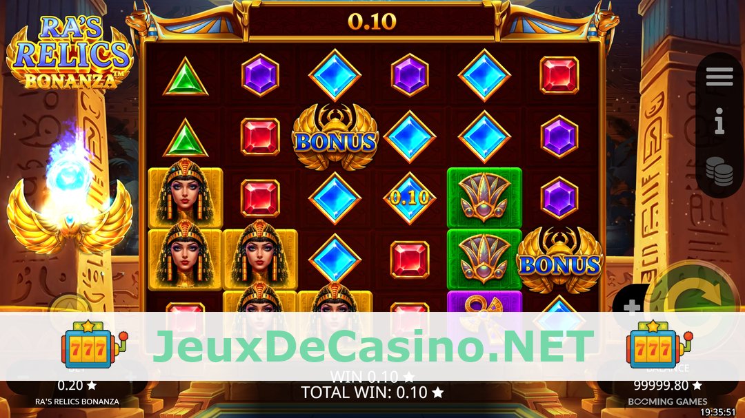 Démo de la machine à sous Ra's Relics Bonanza