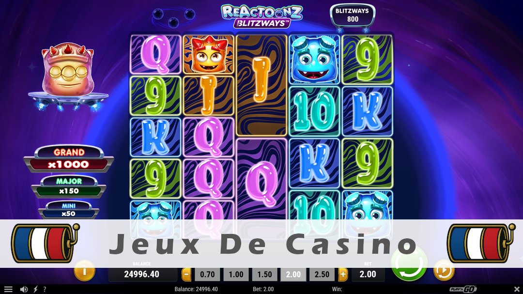 Démo de la machine à sous Reactoonz Blitzways