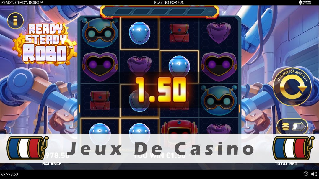 Démo de la machine à sous Ready, Steady, Robo