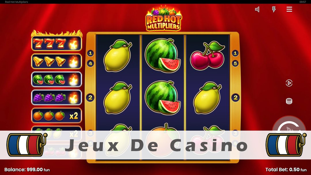 Démo de la machine à sous Red Hot Multipliers