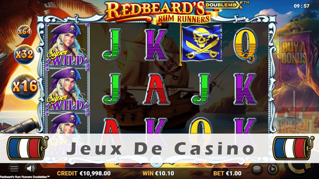 Démo de la machine à sous Redbeards Rum Runners DoubleMax