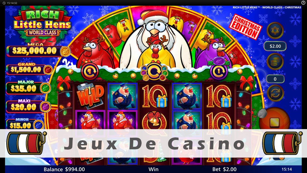 Démo de la machine à sous Rich Little Hens World Class Christmas Edition