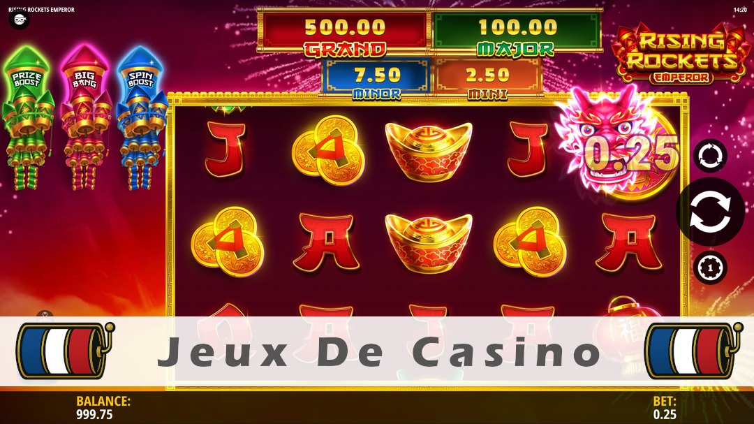 Démo de la machine à sous Rising Rockets Emperor