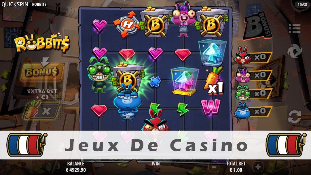 Démo de la machine à sous Robbits