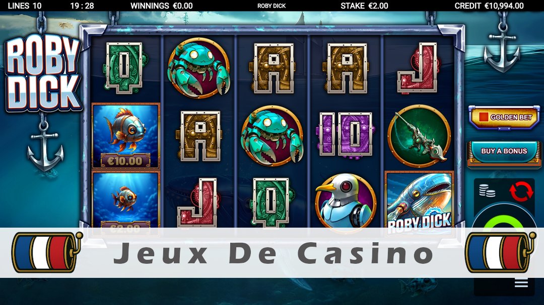 Démo de la machine à sous Roby Dick