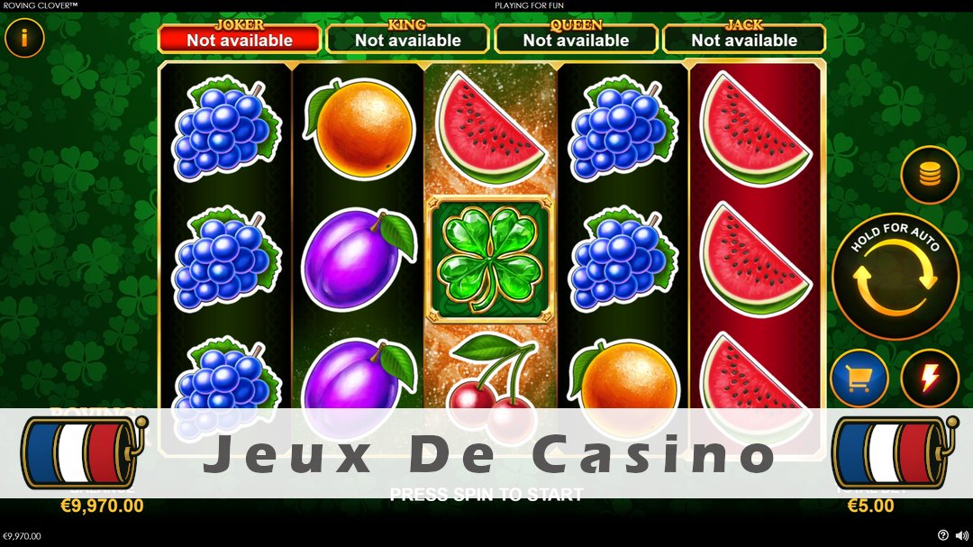 Démo de la machine à sous Roving Clover