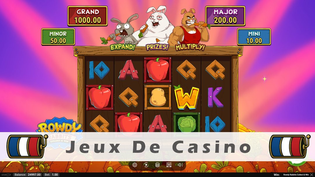 Démo de la machine à sous Rowdy Rabbits Collect & Win
