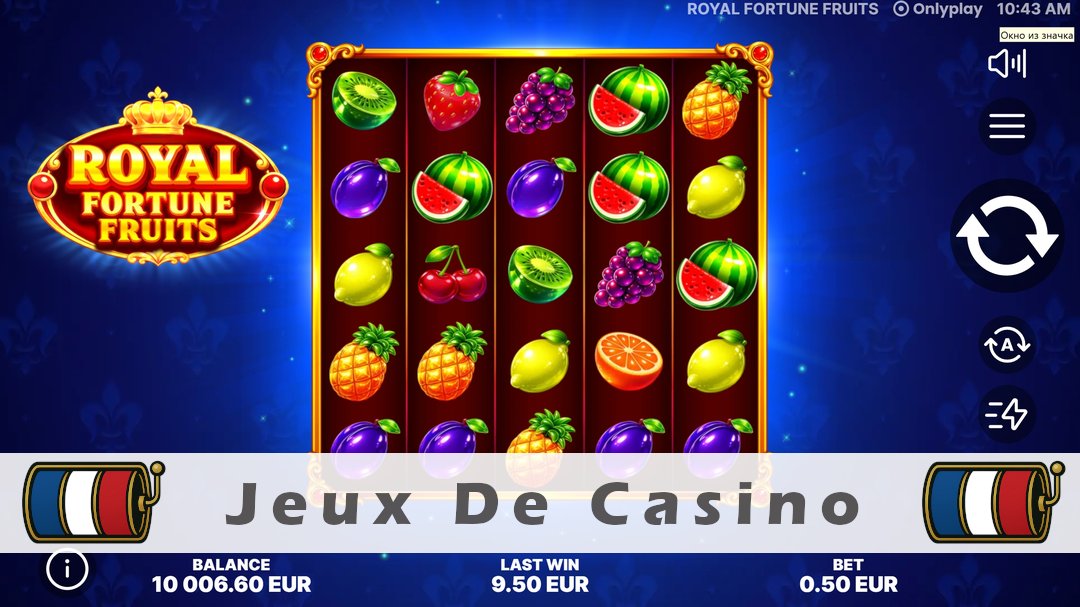 Démo de la machine à sous Royal Fortune Fruits