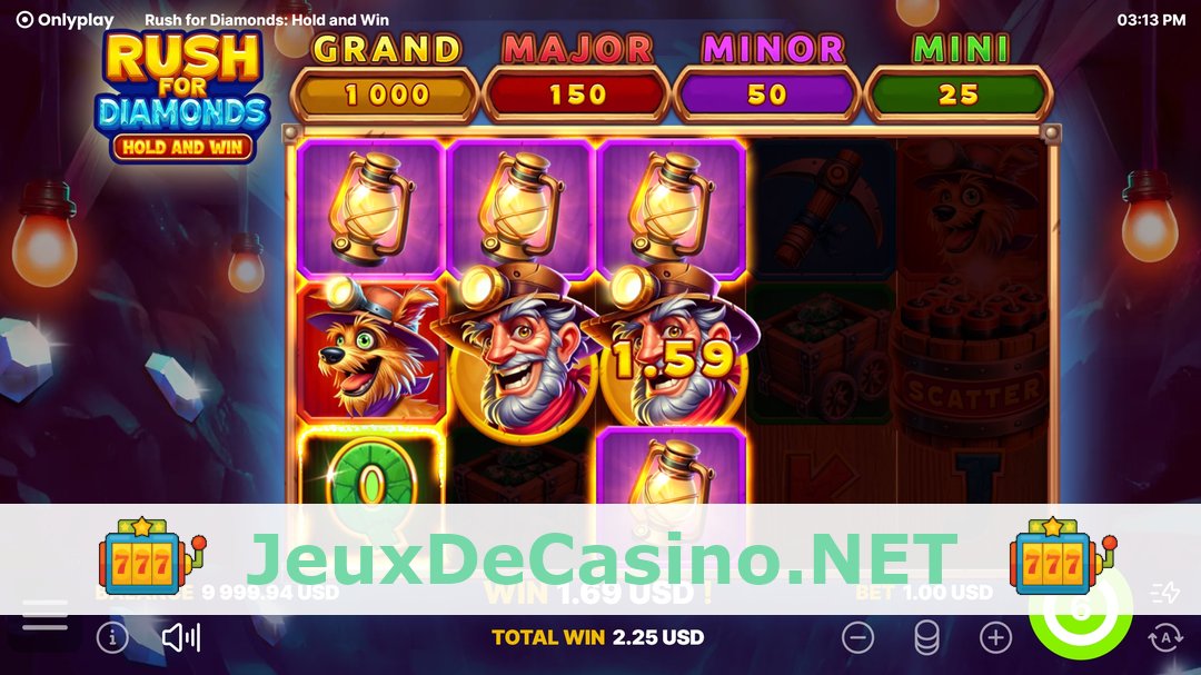 Démo de la machine à sous Rush for Diamonds