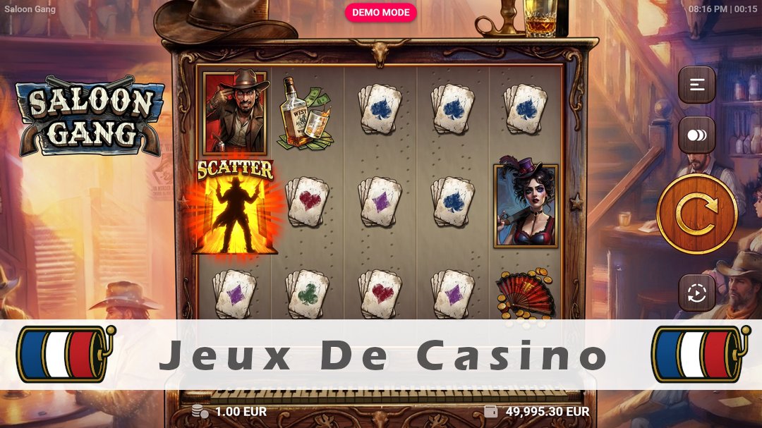 Démo de la machine à sous Saloon Gang
