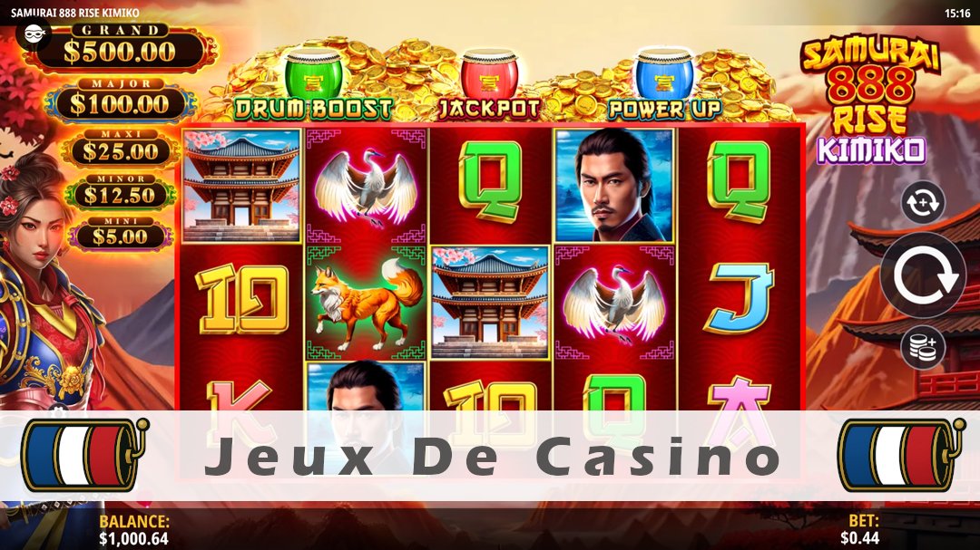 Démo de la machine à sous Samurai 888 Rise Kimiko