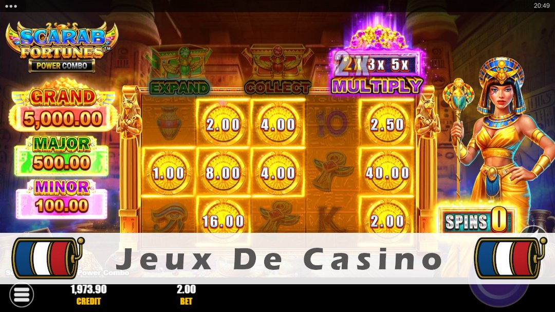 Démo de la machine à sous Scarab Fortunes Power Combo