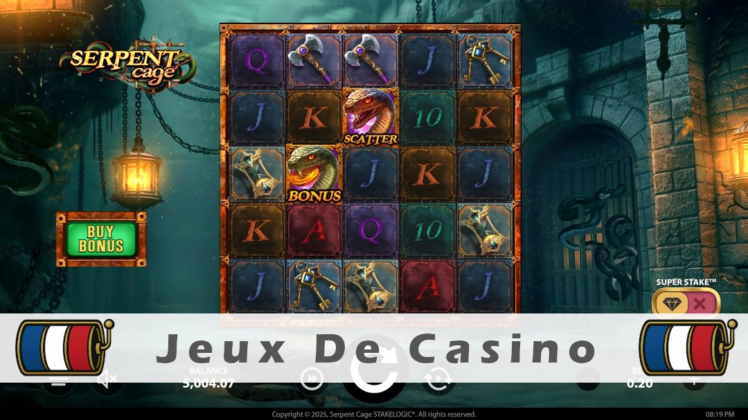 Démo de la machine à sous Serpent Cage