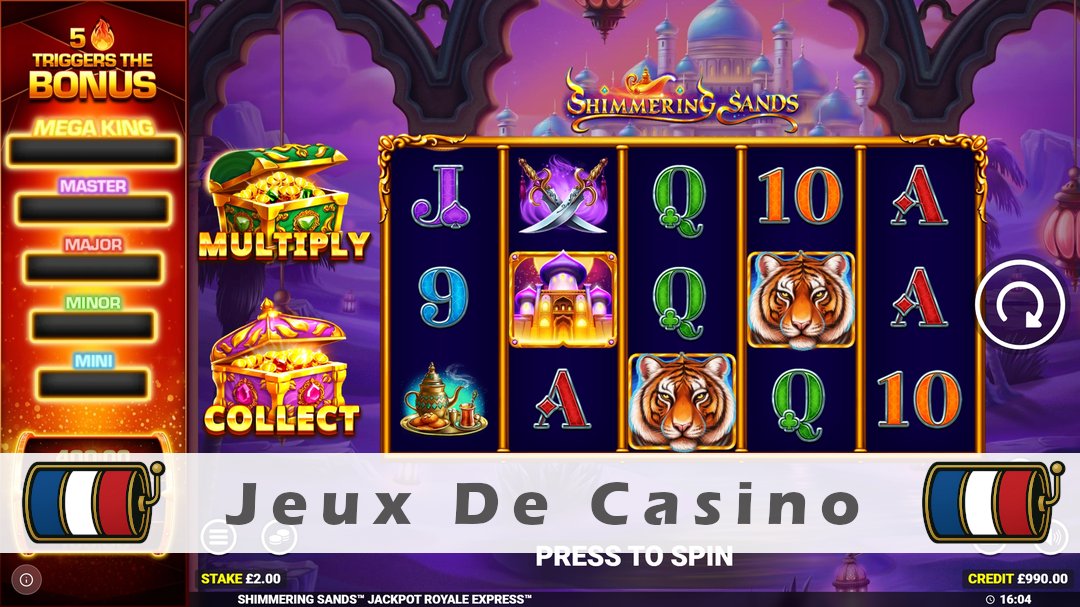Démo de la machine à sous Shimmering Sands